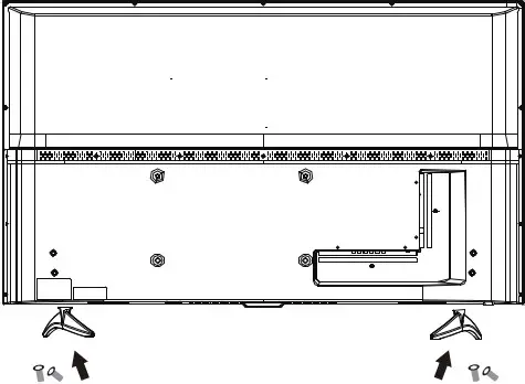 kogan Curved 4K LED TV Attaching ehe Seand
