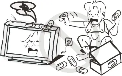 kogan Curved 4K LED TV Never push objects