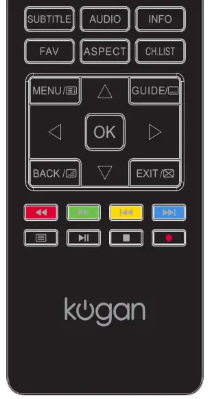 kogan Curved 4K LED TV Remote Control 1