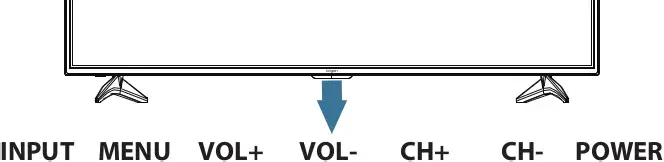 kogan Curved 4K LED TV Side Controls