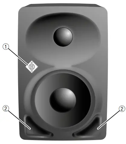 NEUMANN BERLIN KH 80 DSP Active Studio Monitor - Front panel