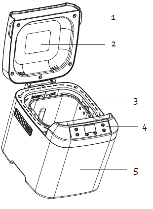 DOMO B3974 Bread Maker FIG 1