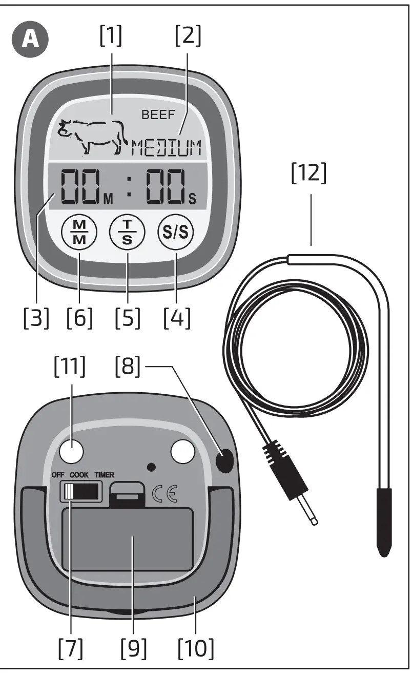 LEIFHEIT 03223 Digital Roasting Thermometer - fige