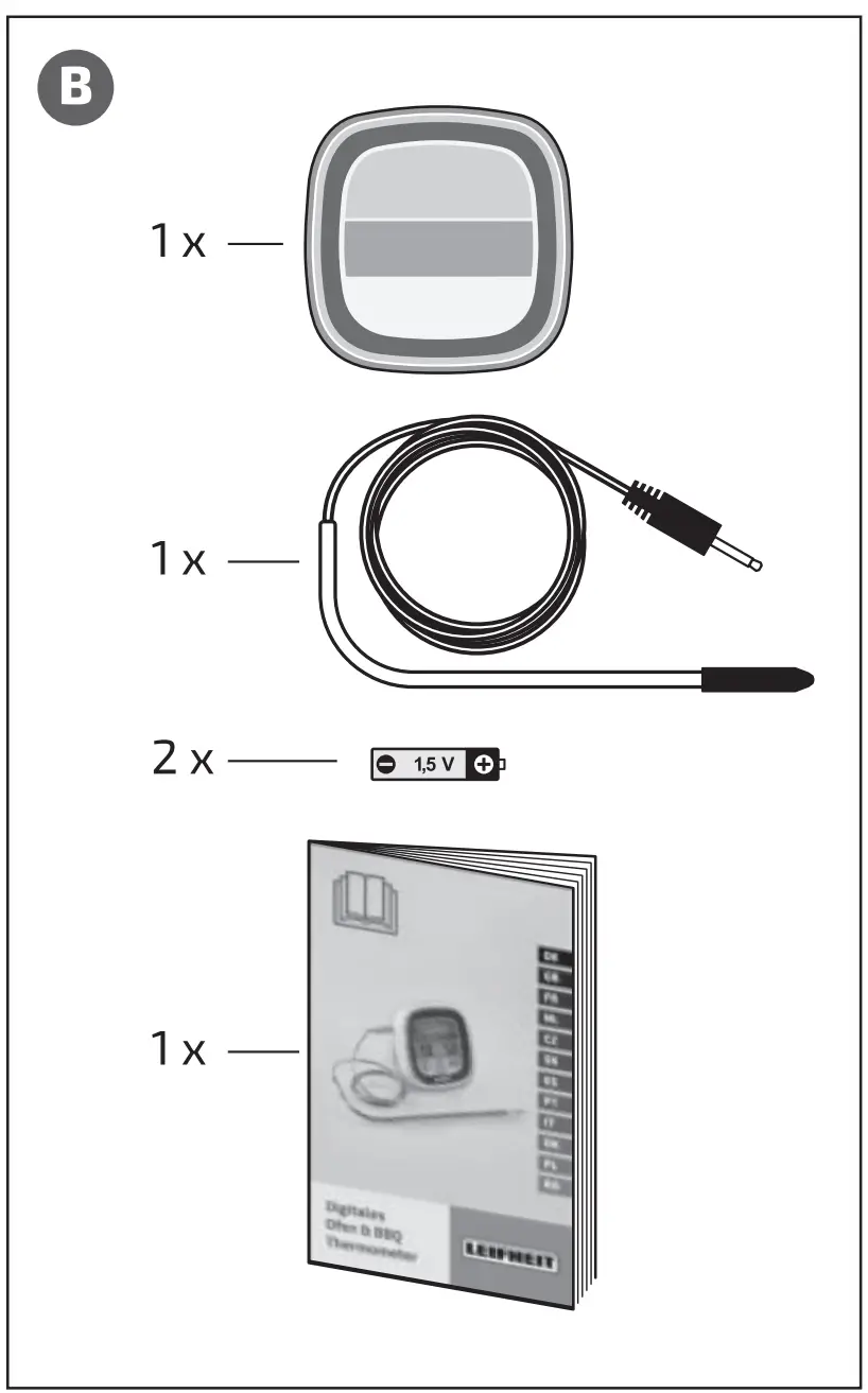 LEIFHEIT 03223 Digital Roasting Thermometer - fige1