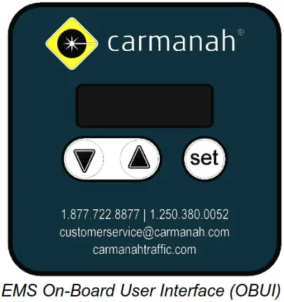 carmanah R838 Wireless Remote Beacon Controller - User Interface