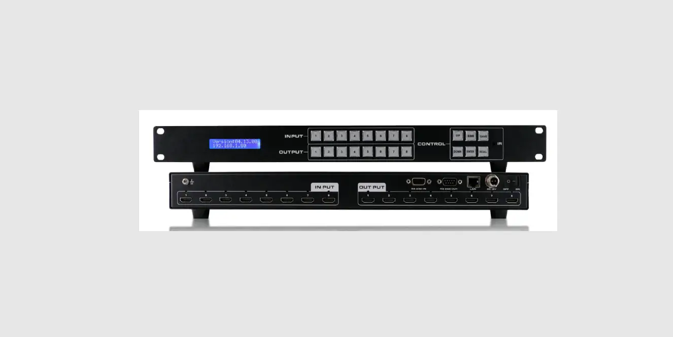 Wolfpack Fix-manager-800-e 4k/2k 8x8 Hdmi Matrix Switcher With Edid Management User Guide