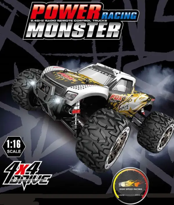 Shantou City Chenghai Jingwei Industrial 866-167 Power Racing 2.4GHz Radio Remote Control Monster Truck