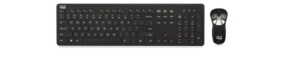 Adesso Wkb-5300cb Wireless Full Size Keyboard And Air Mouse Go Plus User Guide