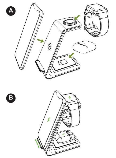 OPTONICA 9500 3 In 1 Wireless Charging Station - Figure 2
