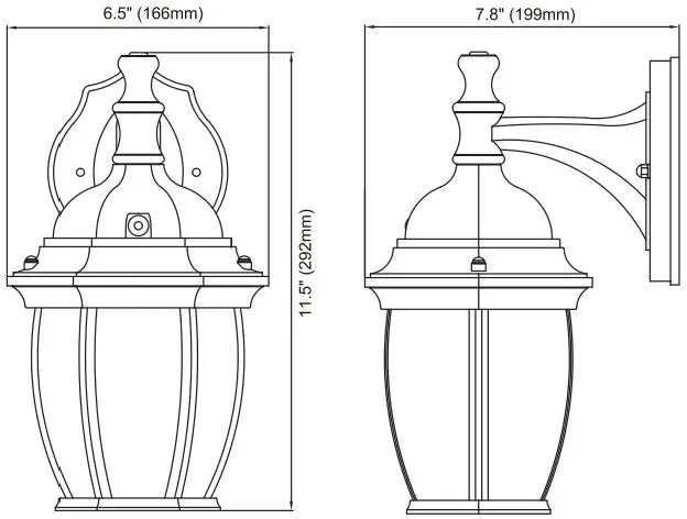 Maxxima-MEL-6150DW-Smart-WiFi-LED-Outdoor-Wall-Light-fig-2