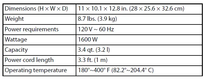 INSIGNIA NS-AF34D2-C 3.4 Qt. Digital Air Fryer fig 10