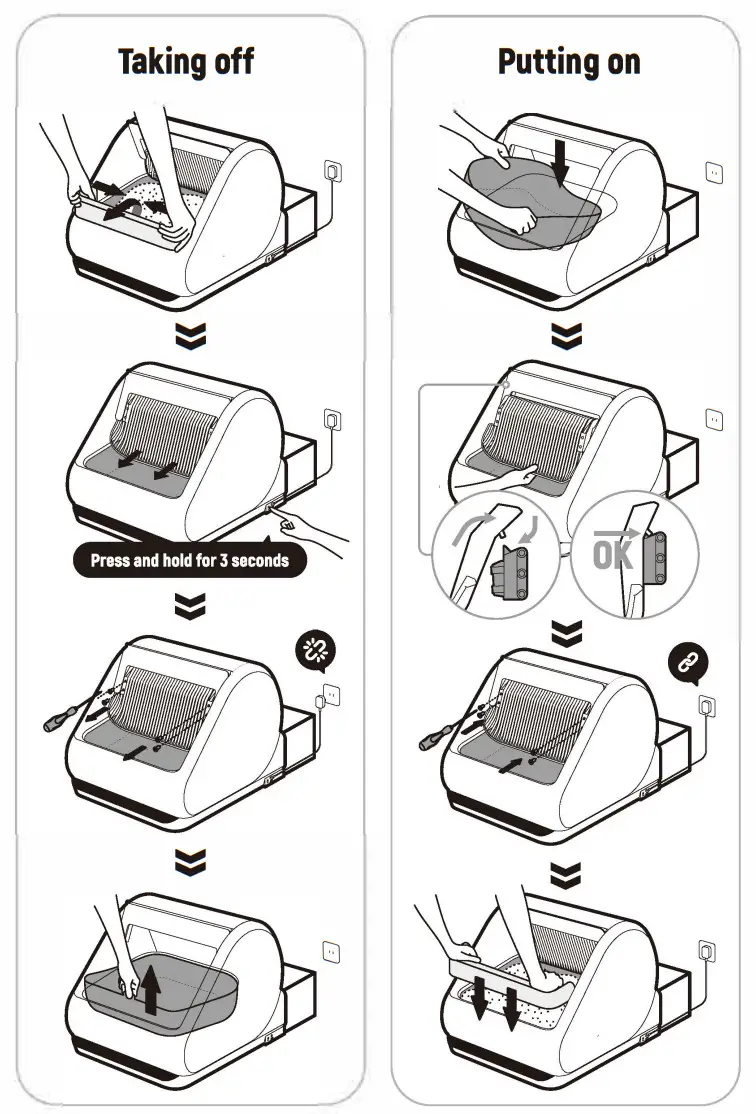 popur X5 Self-Cleaning Litter Box - parts 6