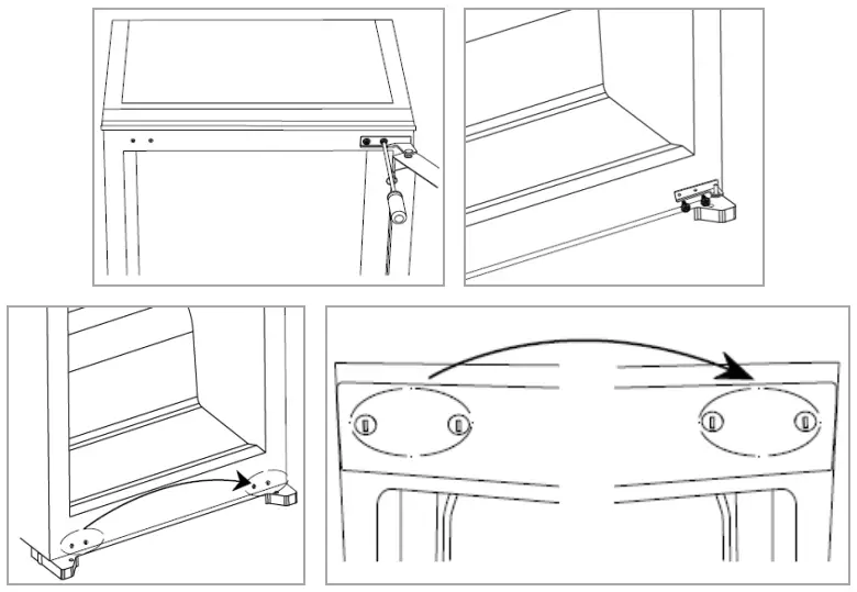 Reversing the door opening