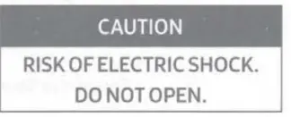 SAMSUNG HW-Q600BZA 3.1.2 Ch Sound Bar - caution