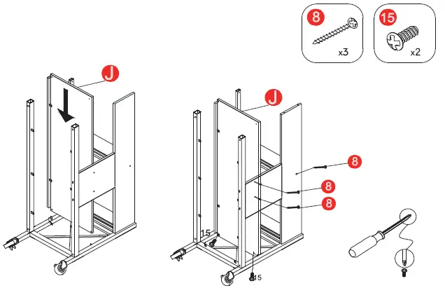 Rustic 810534677 2 Drawer TV Stand-24