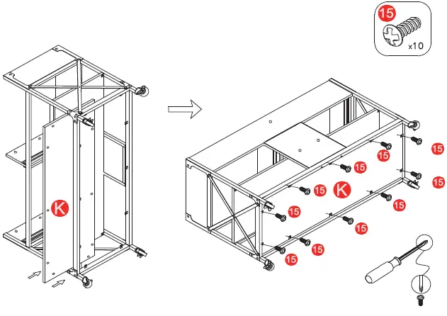 Rustic 810534677 2 Drawer TV Stand-32