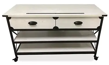 Rustic 810534677 2 Drawer TV Stand