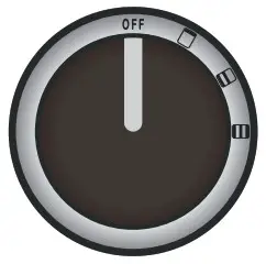 HENDI Multi Toaster 6 Tongs - Heating control knob