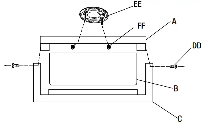 GLUCKSTEINELEMENTS 39658-HBCLED LED Flushmount - Figure 2