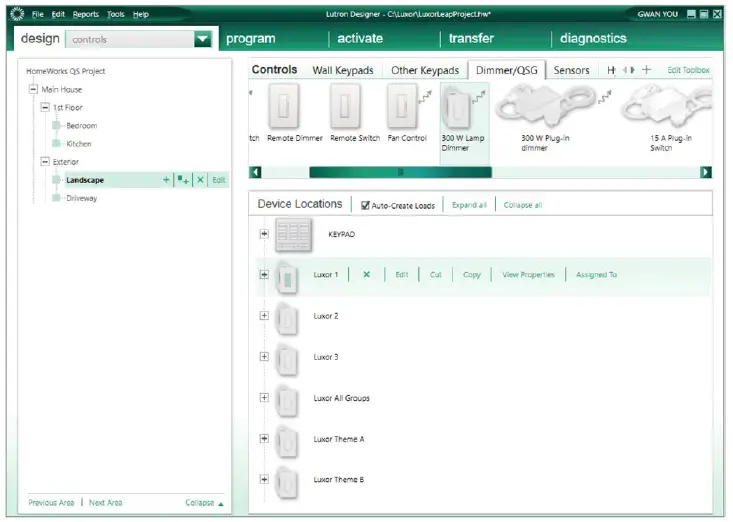 LUXOR Lutron OSX Controller-5