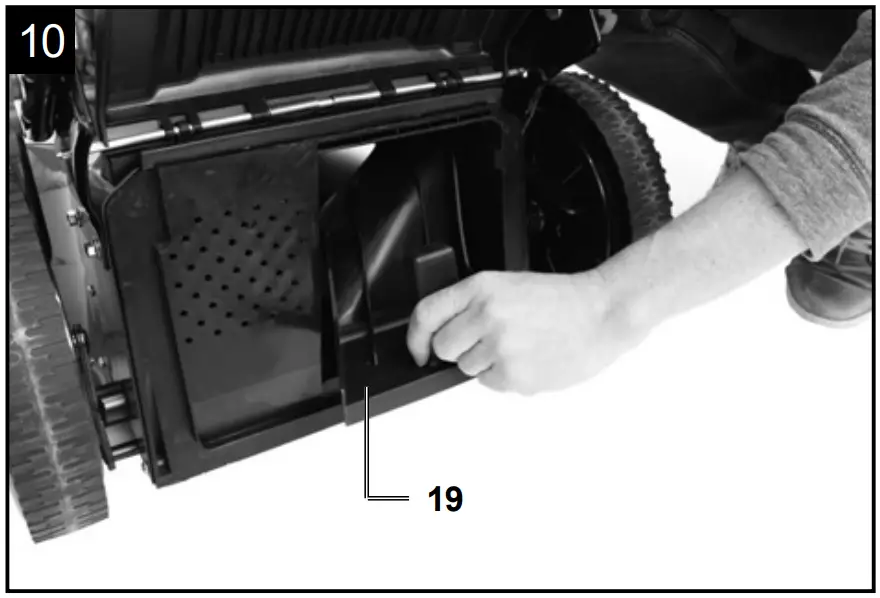 MD531 Petrol Lawn Mower Assembly illustration