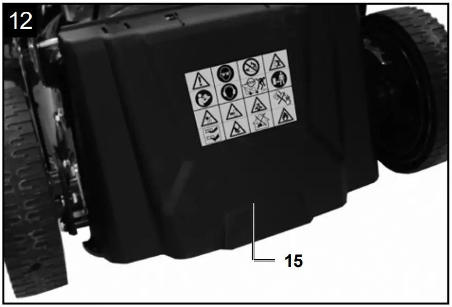 MD531 Petrol Lawn Mower Assembly illustration