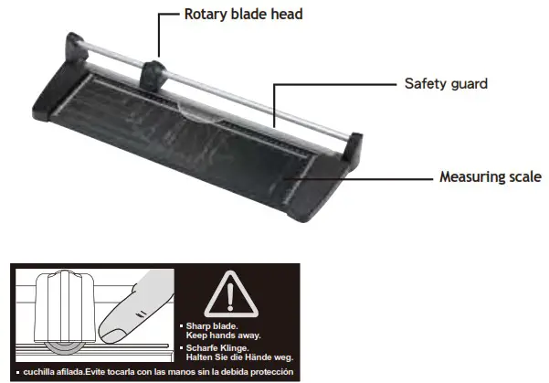 TM by TM 20 Paper Trimmer - Components description