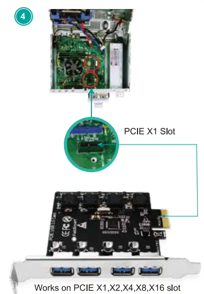 FebSmart FS U4 Pro PCIE USB 3 0 Expansion Card - Fig 2