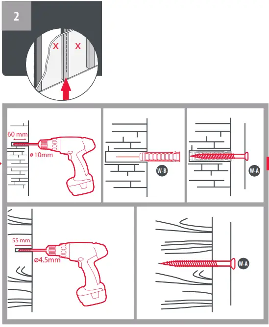 ONE FOR ALL WM4429 Tilting TV Wall Mount - fig2