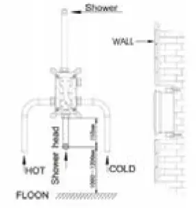 RUBINETA Shower Column Set River+Thermo-1
