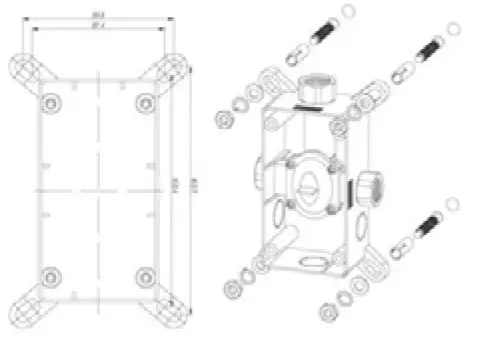 RUBINETA Shower Column Set River+Thermo-11