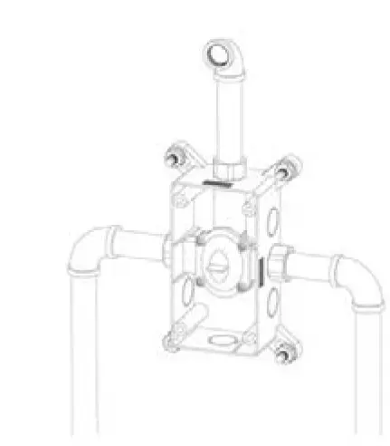 RUBINETA Shower Column Set River+Thermo-12