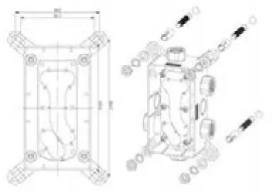RUBINETA Shower Column Set River+Thermo-2