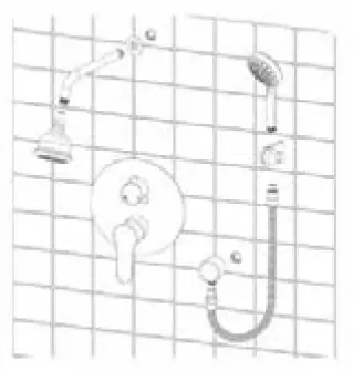 RUBINETA Shower Column Set River+Thermo-9