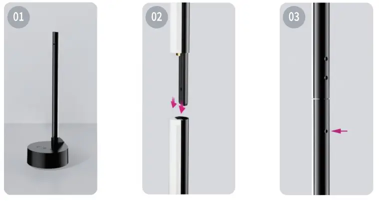 GIANT FLOORLAMPBLE Bluetooth RGBICW Floor Lamp - fig 1