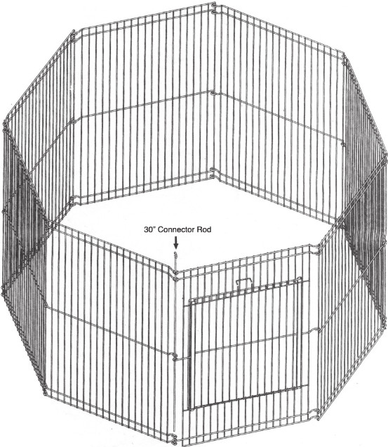 Critter WARE 02072 Cleaning Living Play Pen