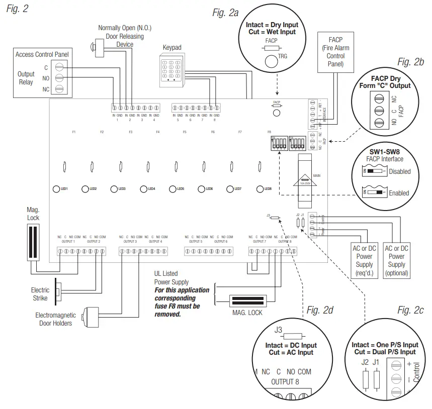 Altronix Maximal7FDV Access Power Controllers - Application Diagram