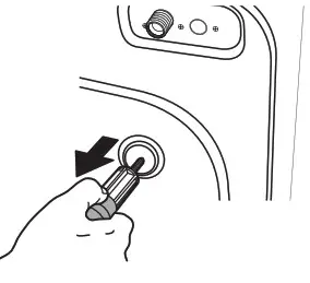 SHARP ES-FW105SG Washing Machine - bolt head