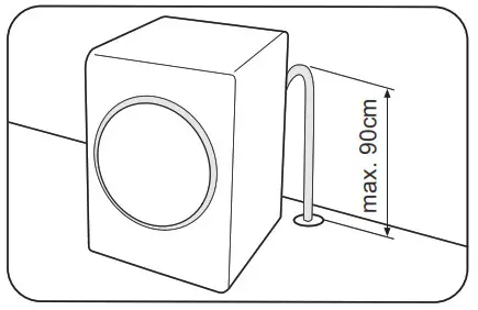 SHARP ES-FW105SG Washing Machine - drain directly