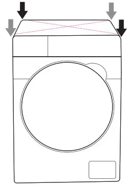 SHARP ES-FW105SG Washing Machine - machine still shakes