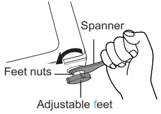 SHARP ES-FW105SG Washing Machine - spanner