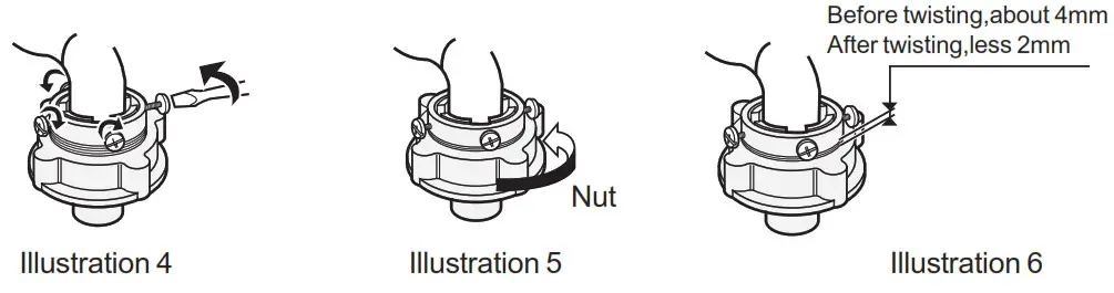 SHARP ES-FW105SG Washing Machine - surface of the nut
