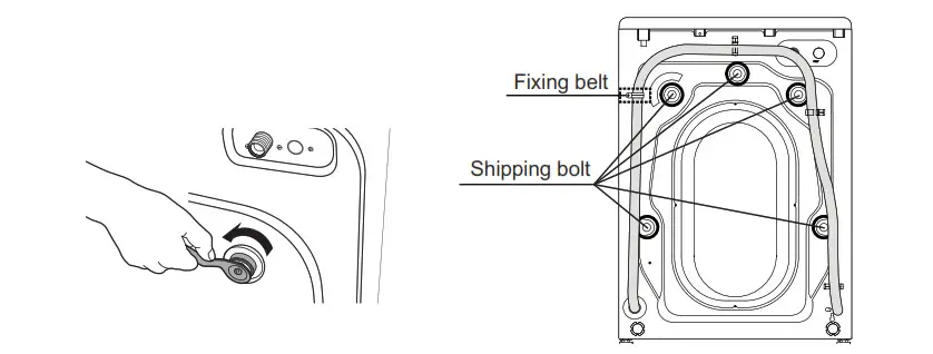 SHARP ES-FW105SG Washing Machine - the spanner