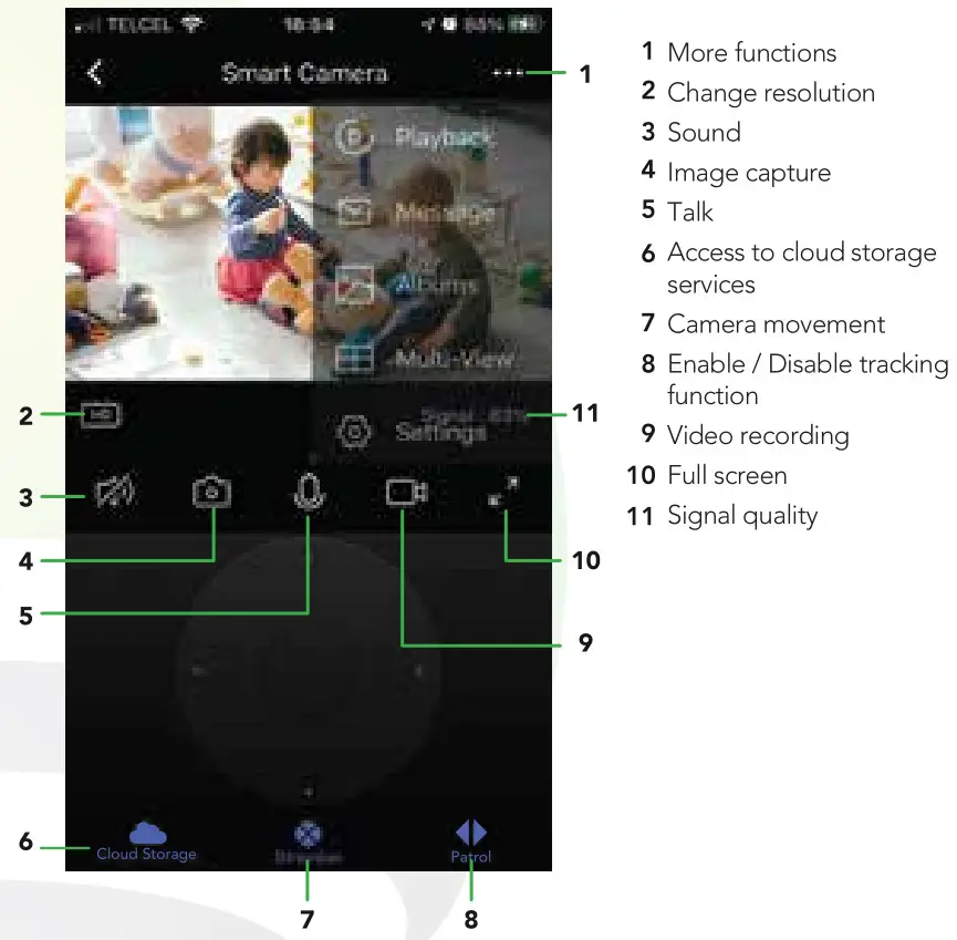 LLOYD S LC-1316 Wireless Camera - Device control