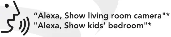 LLOYD S LC-1316 Wireless Camera - Voice command examples
