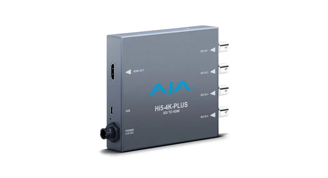 Aja Hi5-4k Plus Pristine 3g-sdi To Hdmi 2.0 Conversion User Manual