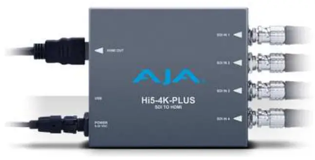 AJA Hi5-4K Plus Pristine 3G-SDI to HDMI 2.0 Conversion - Fig 4