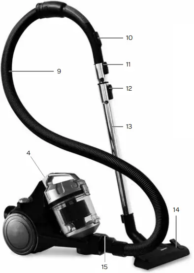 TOMADO TVC2001B Vacuum Cleaner A03