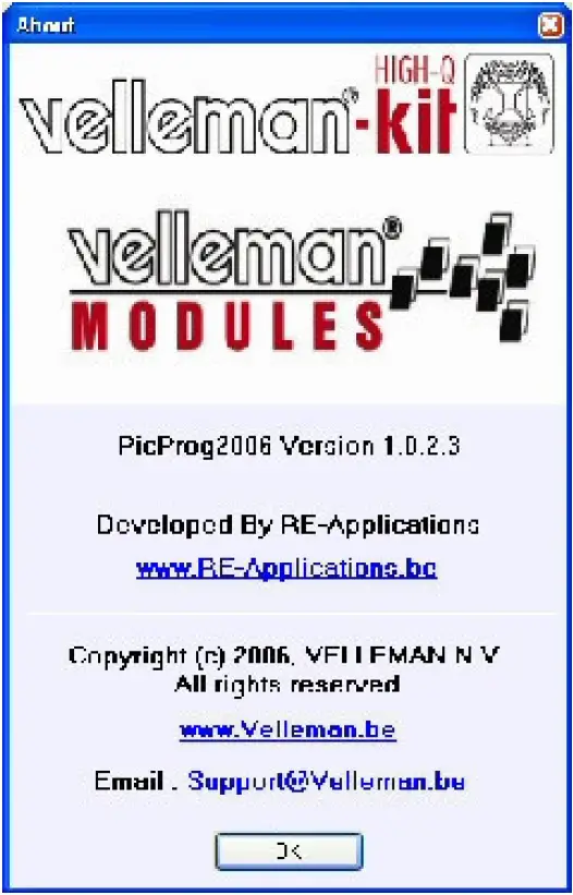 velleman VM134, K8076 PIC Programmer Board 19