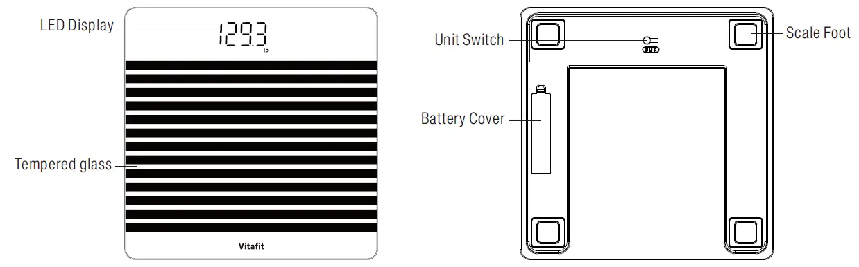 Vitafit VT705 Smart Body Weight Scale 1
